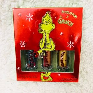 Revolution x The Grinch Shimmer Liquid Eyeshadow Trio